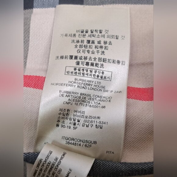 Burberry Queensborough Trench Coat Jacket Army Green Garbardine Mid-Length 4 US - Picture 15 of 16